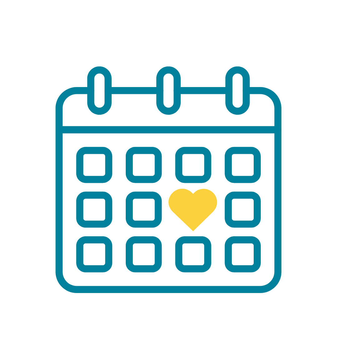 Kalender Symbol Symbol für einen Kalender
